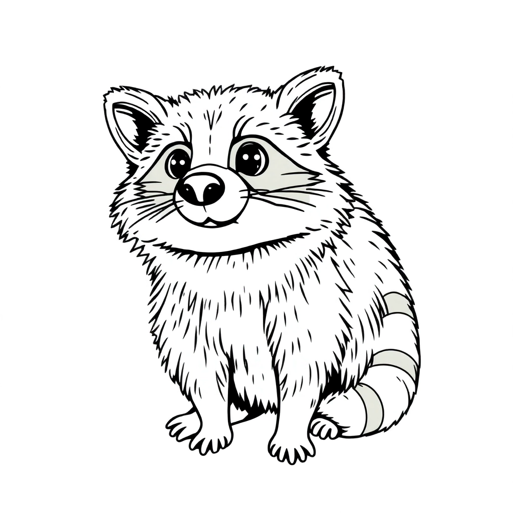 raccoon with human traits صفحات التلوين