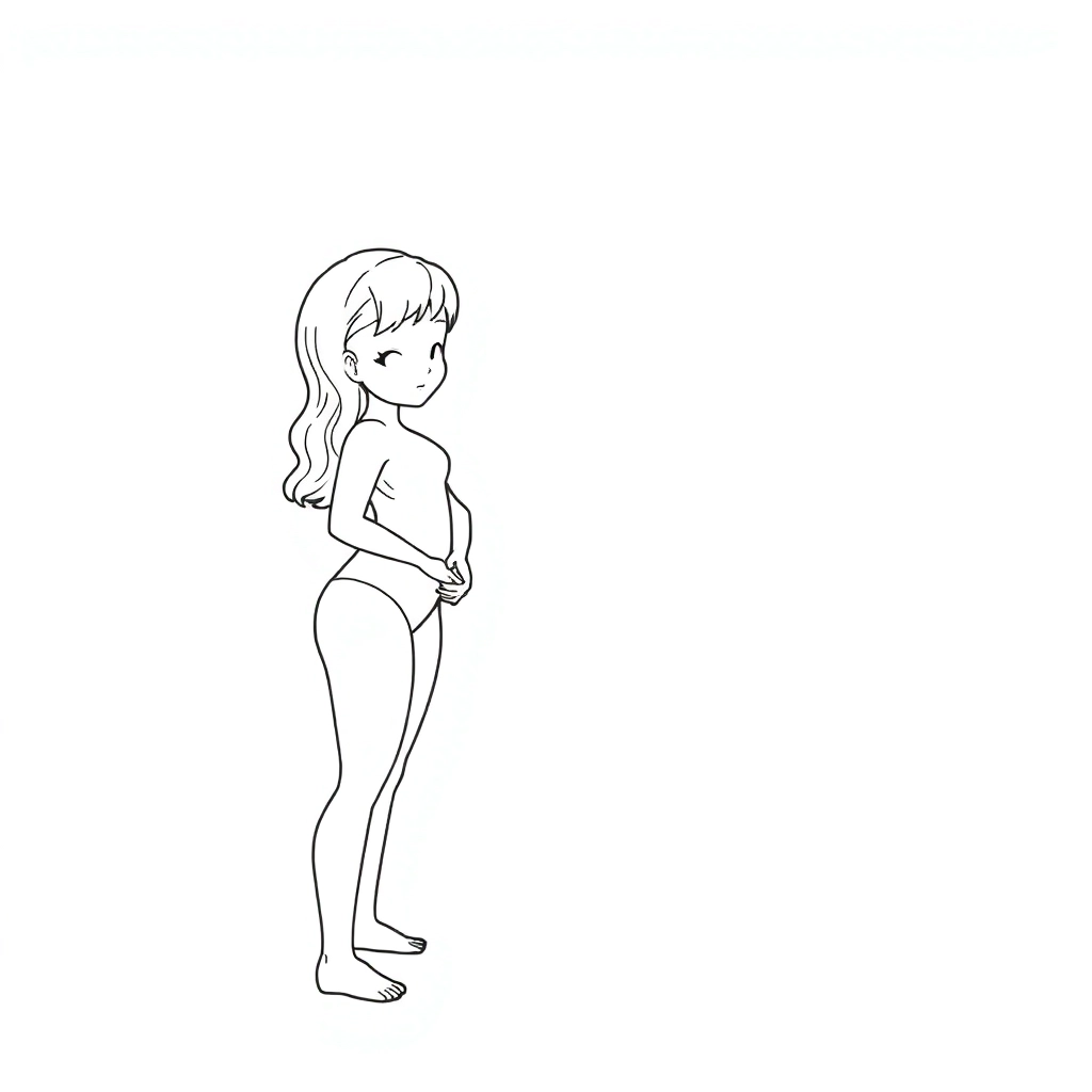 امرأة عارية جميلة