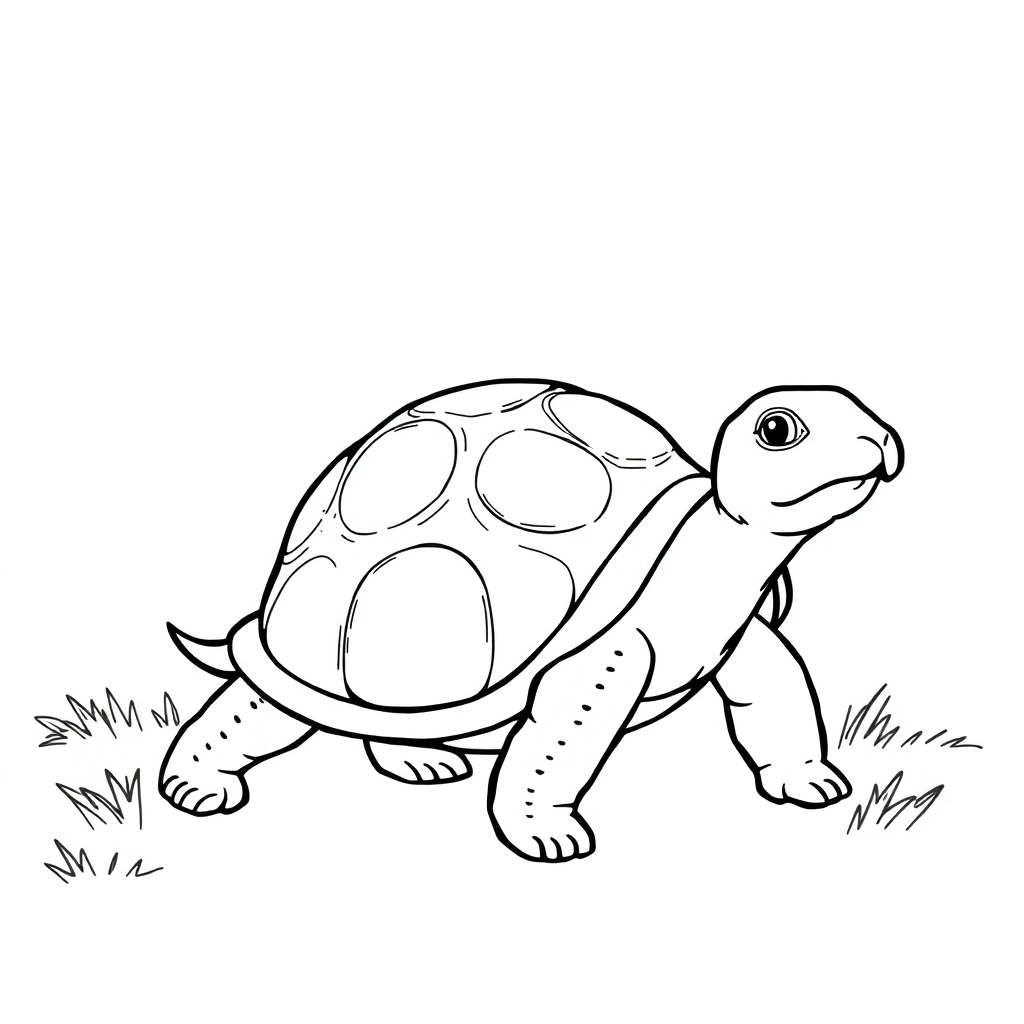 the race of a tortoise and a hare صفحات التلوين