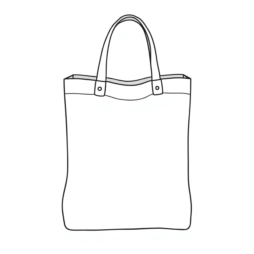 PP Frosted Tote Bag صفحات التلوين