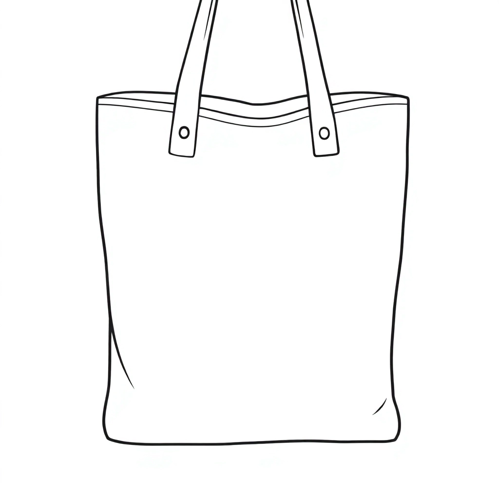 PP Frosted Stereoscopic Tote Bag صفحات التلوين
