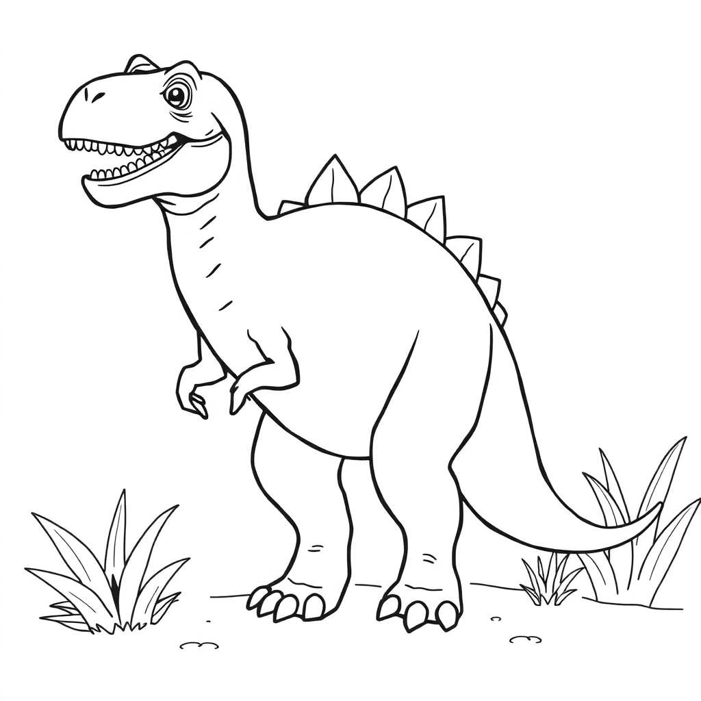 Dinosaur World صفحات التلوين