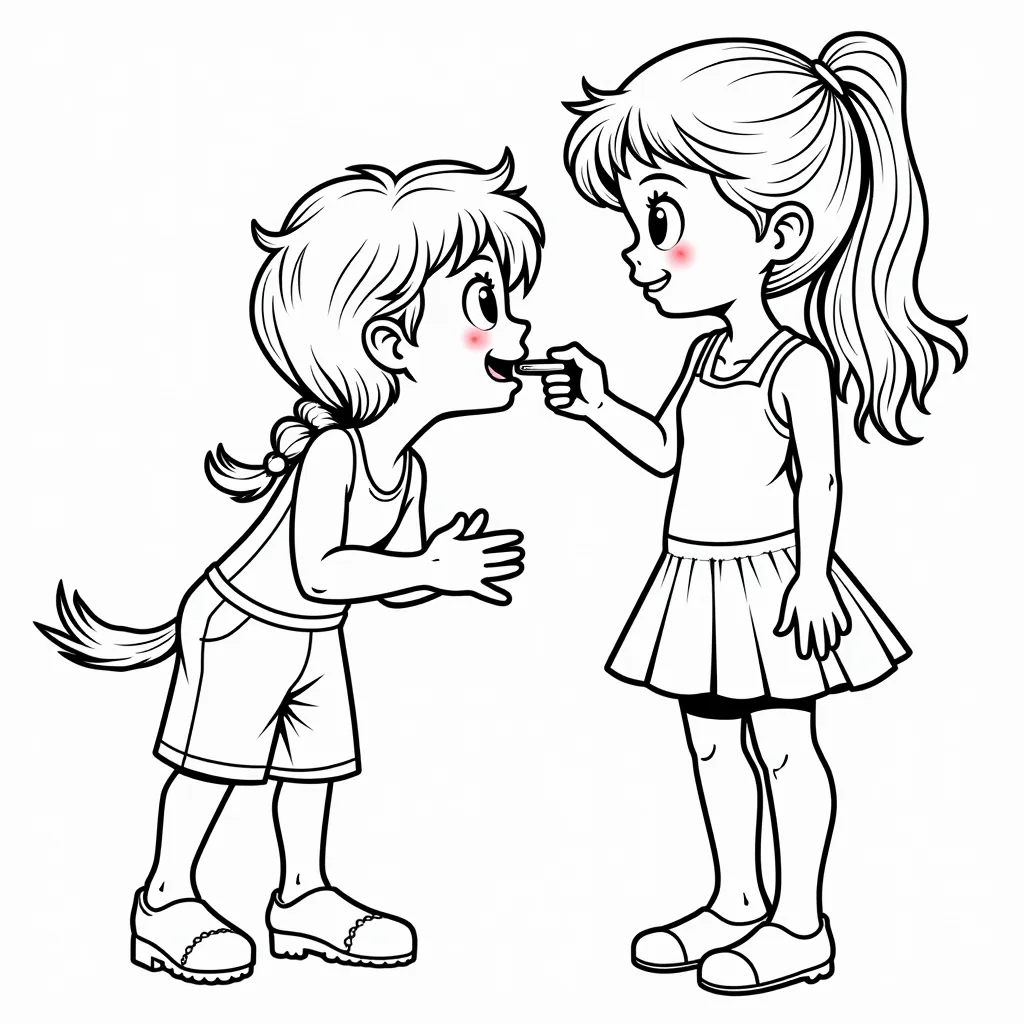 a blowjob girl and boy coloring pages