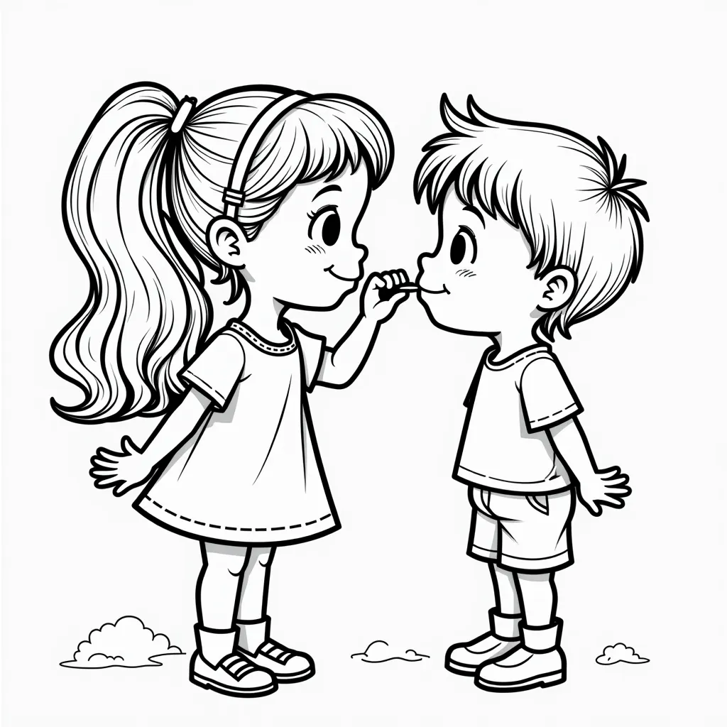 a girl and boy blowjob coloring pages