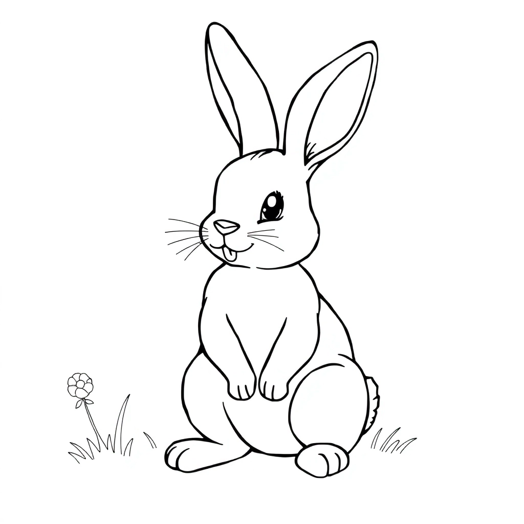 cute littile bunny صفحات التلوين