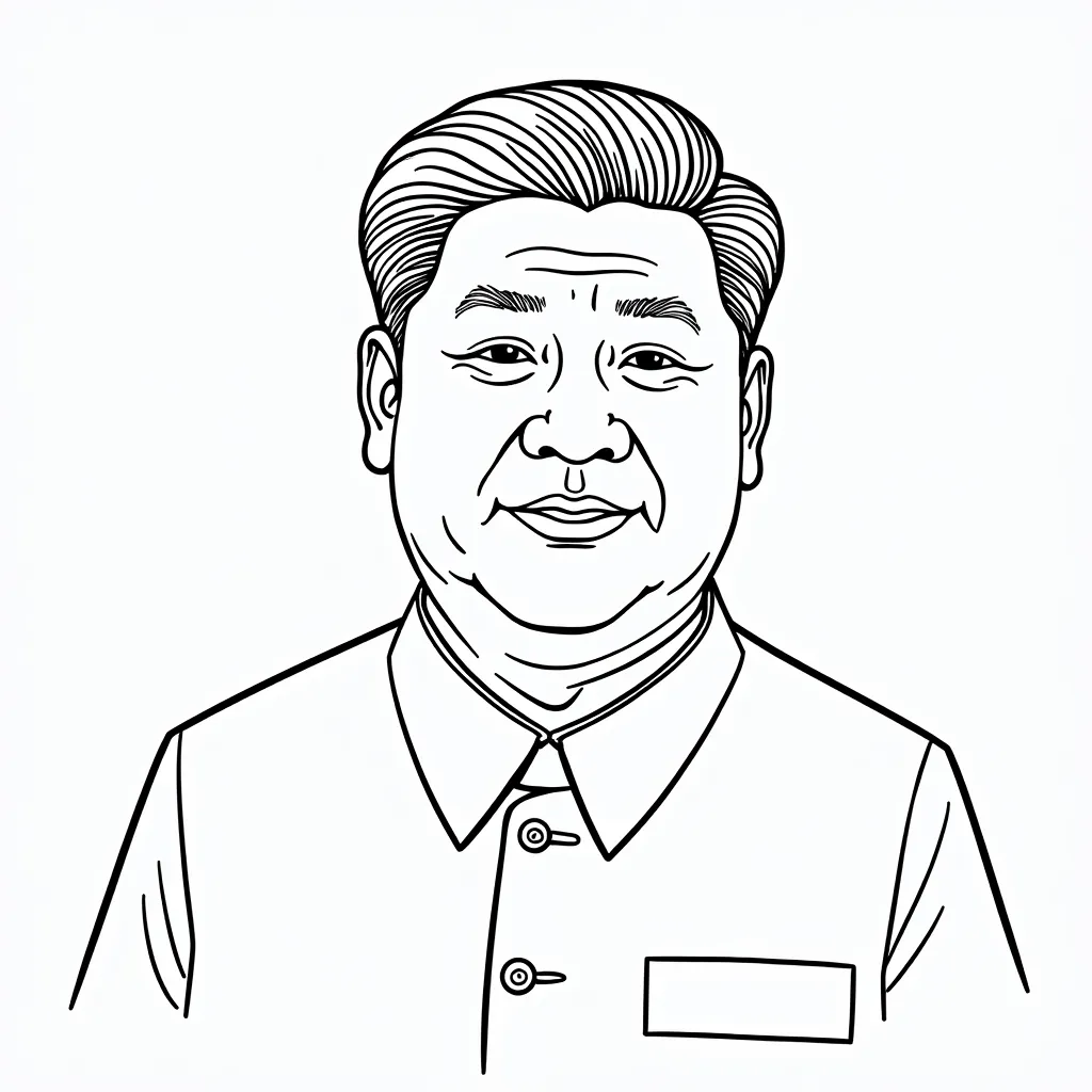 习近平 coloring pages