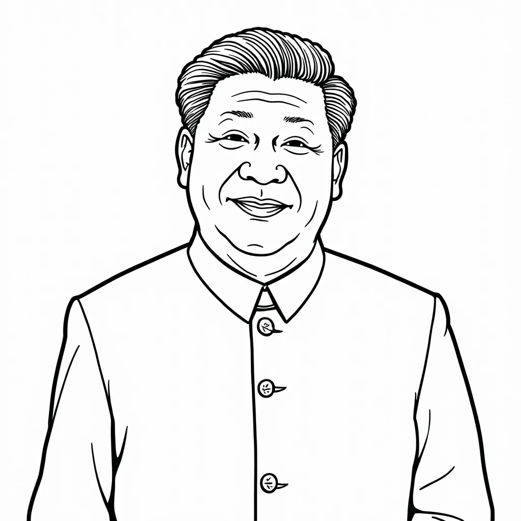 习近平 coloring pages