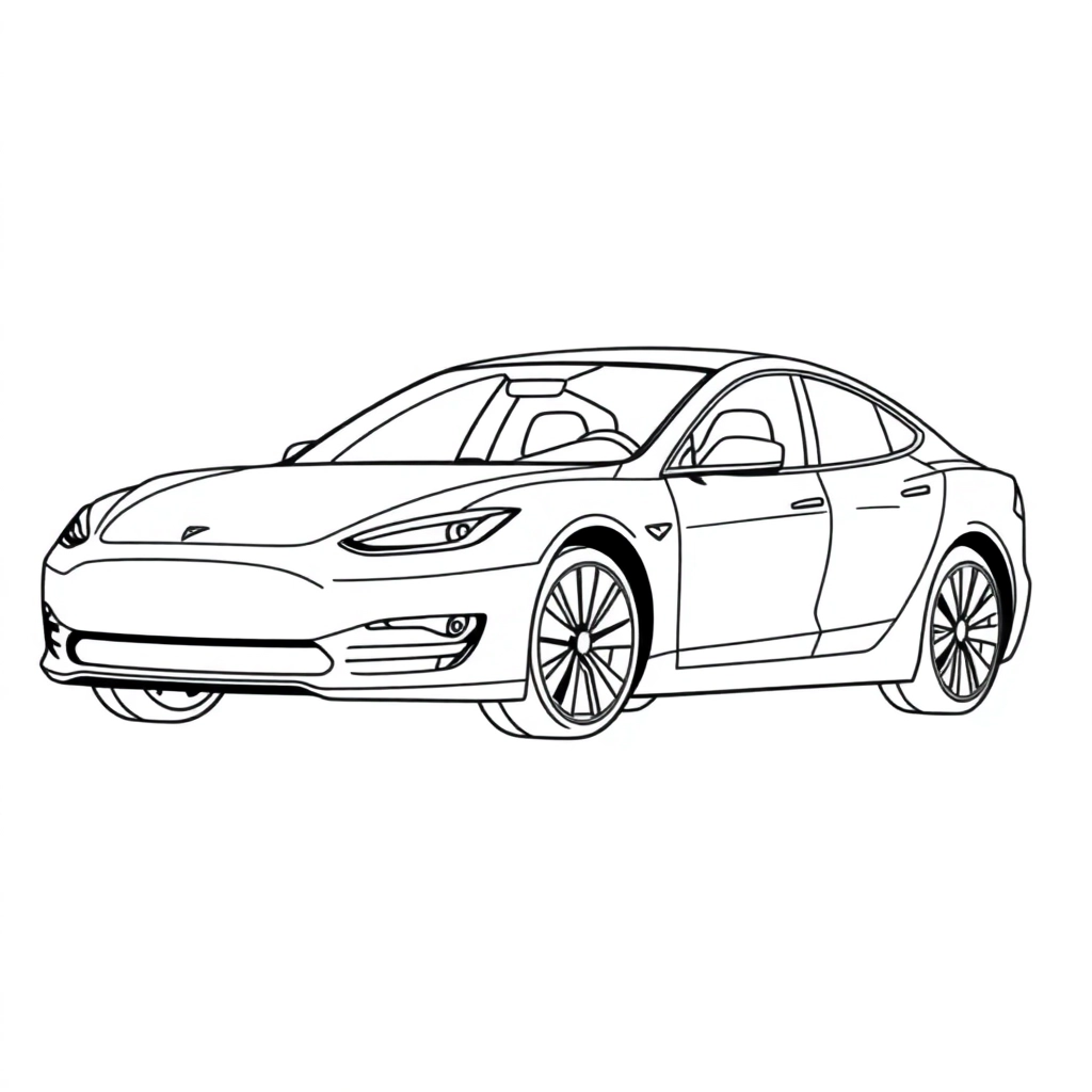 tesla صفحات التلوين