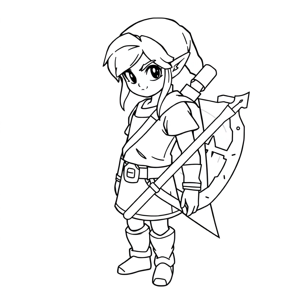 Zelda صفحات التلوين