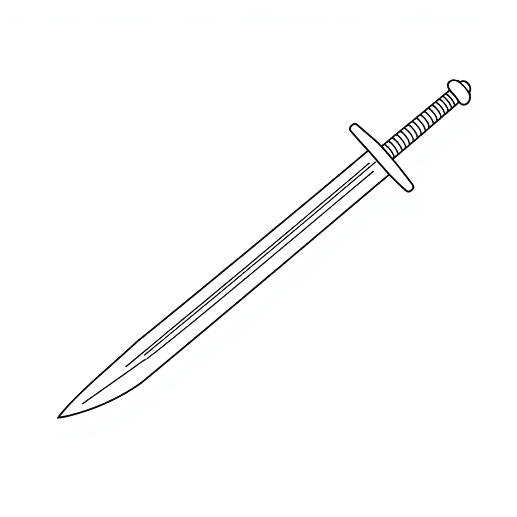 sword صفحات التلوين