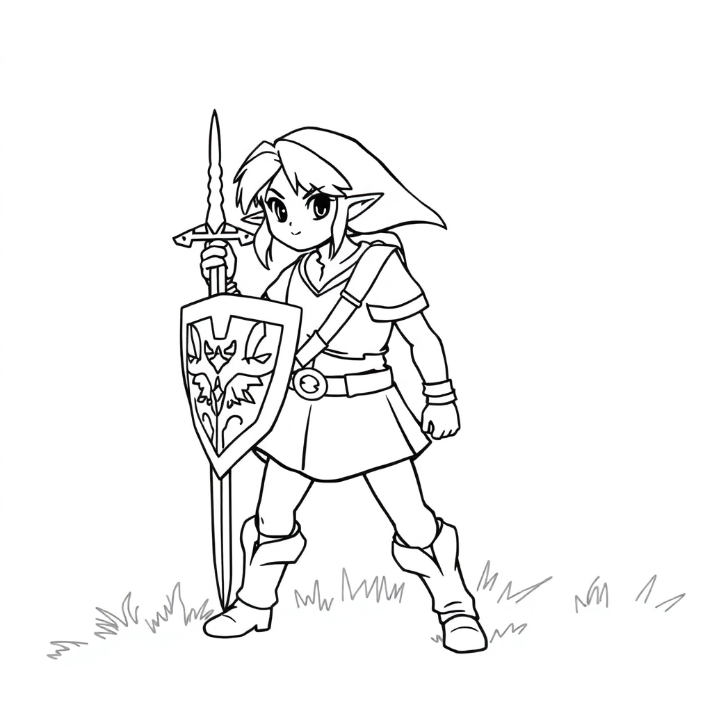 Zelda صفحات التلوين