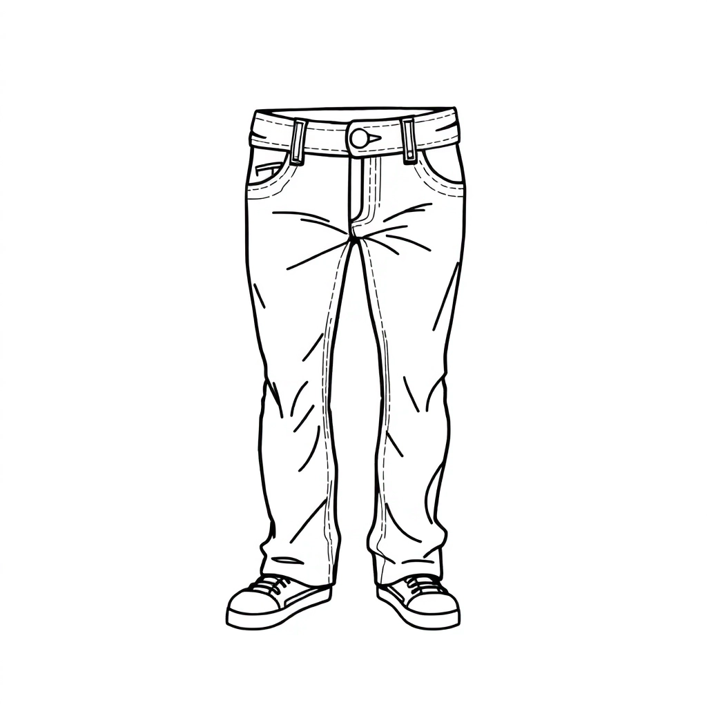 jeans صفحات التلوين
