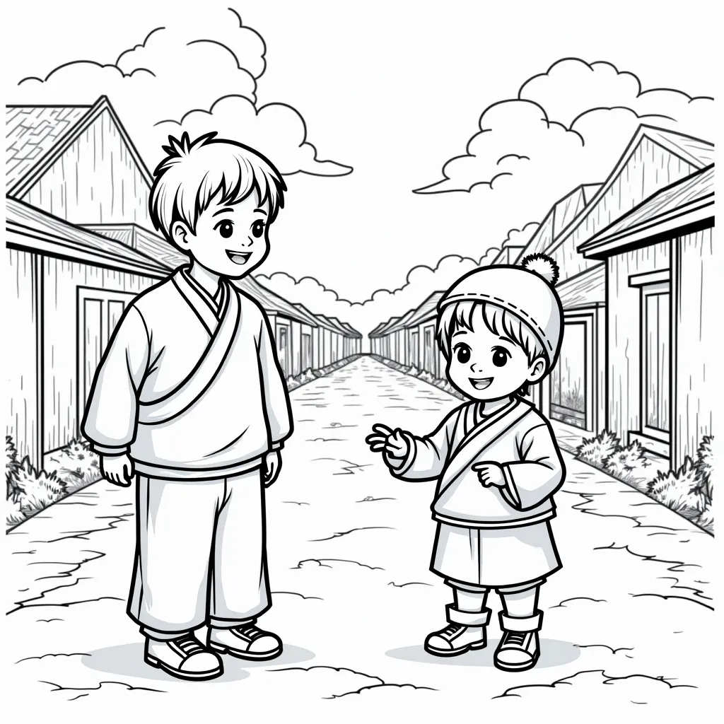 中国穷人 coloring pages