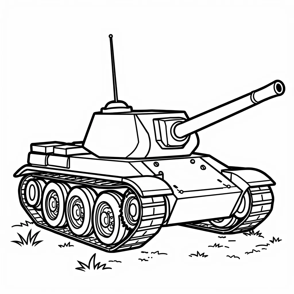 tank coloring pages