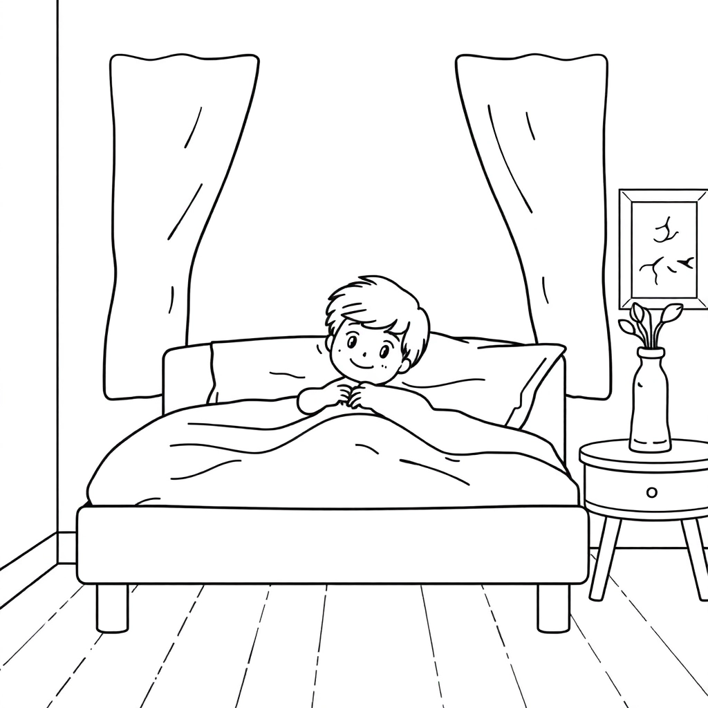 naked girl in bed صفحات التلوين