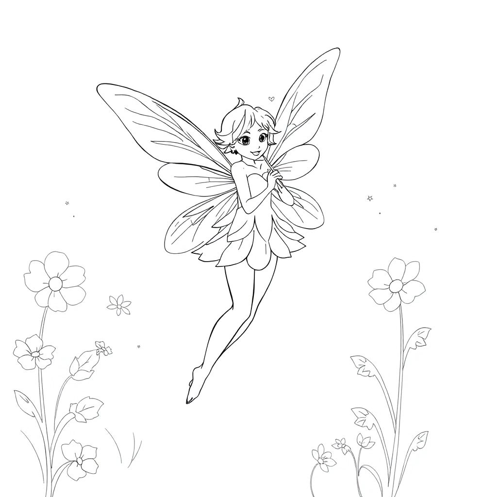 fairy صفحات التلوين