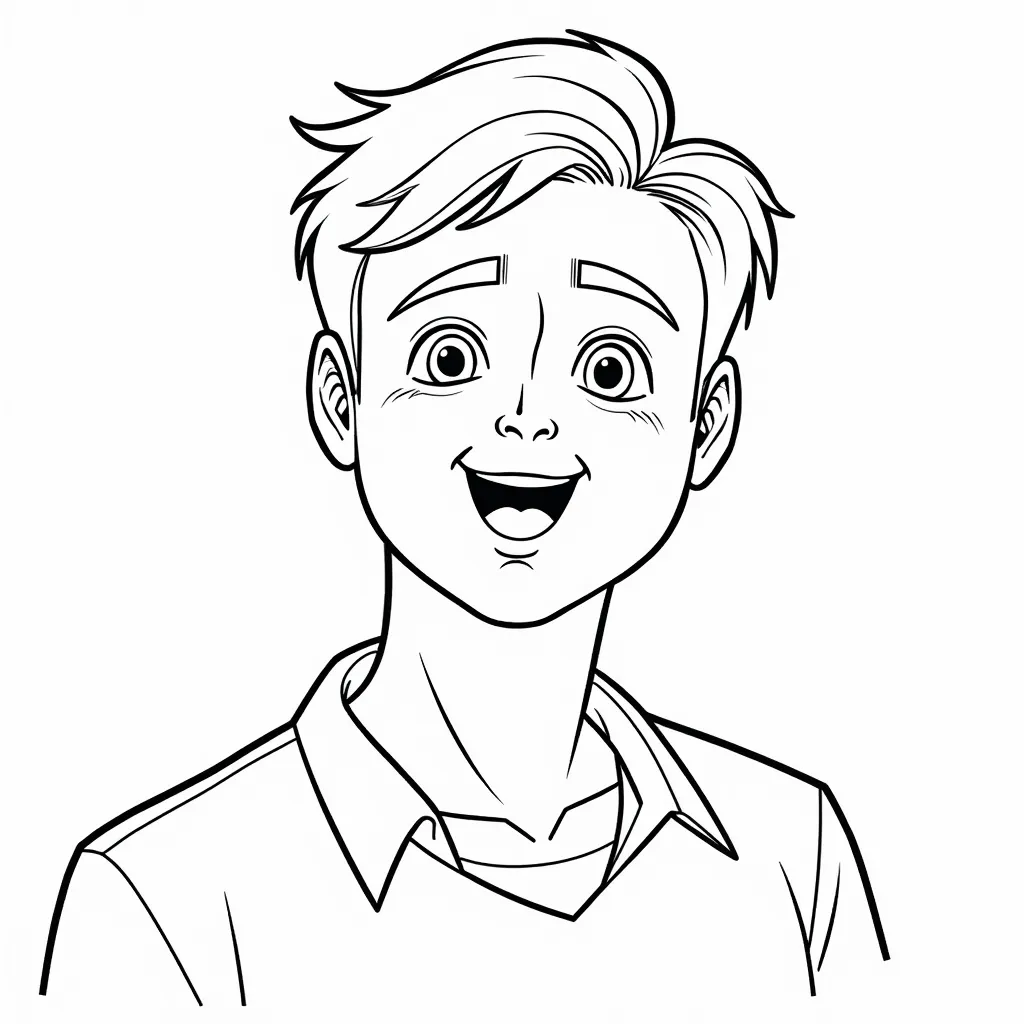 headsome man coloring pages