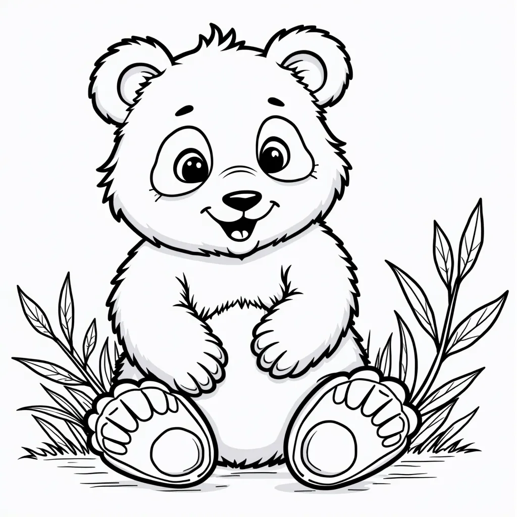 panda coloring pages