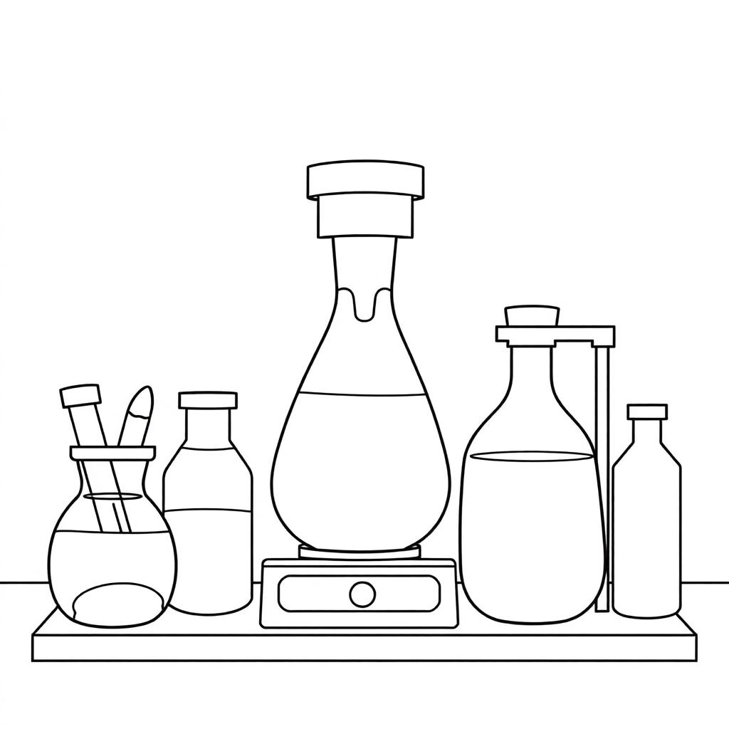 Chemical experiment صفحات التلوين