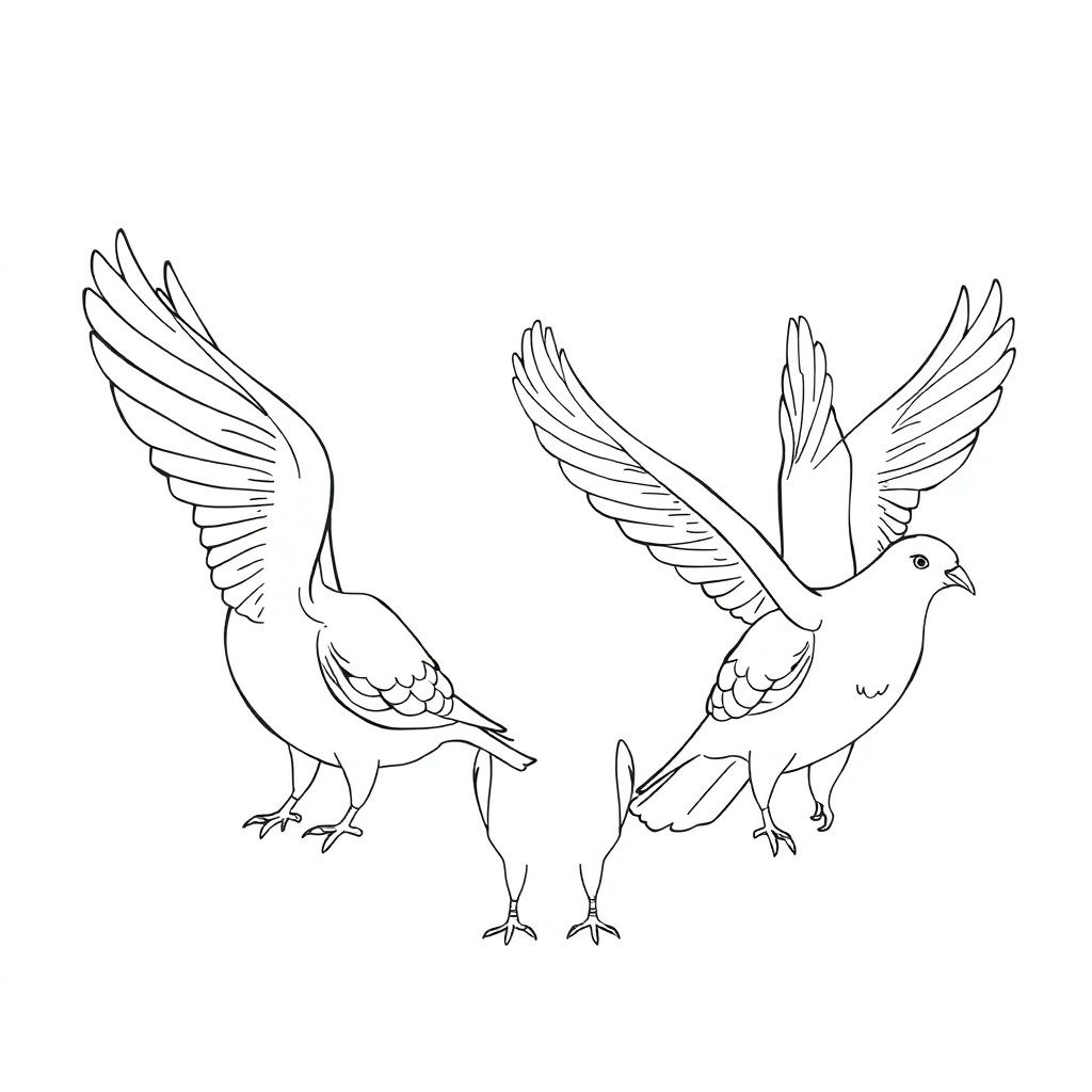 Releasing pigeons symbolizes freedom صفحات التلوين