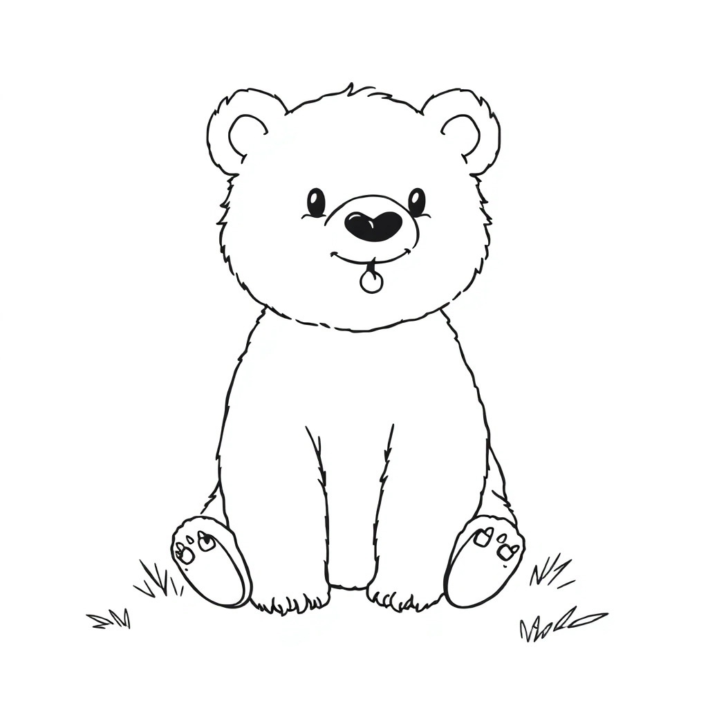 小熊 صفحات التلوين