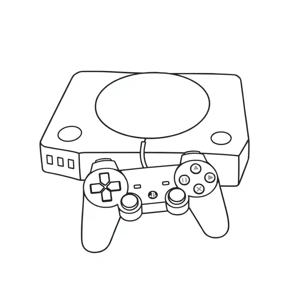 playstation صفحات التلوين