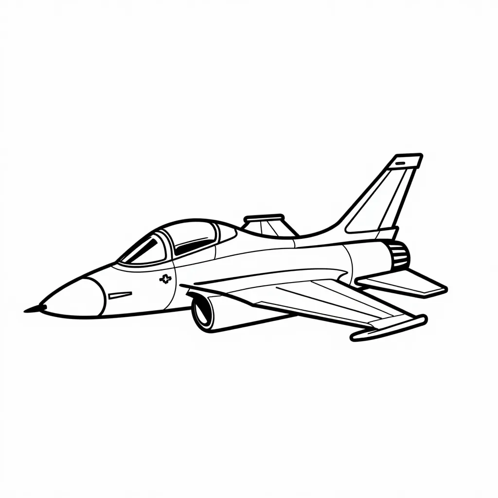 jet fighter coloring pages