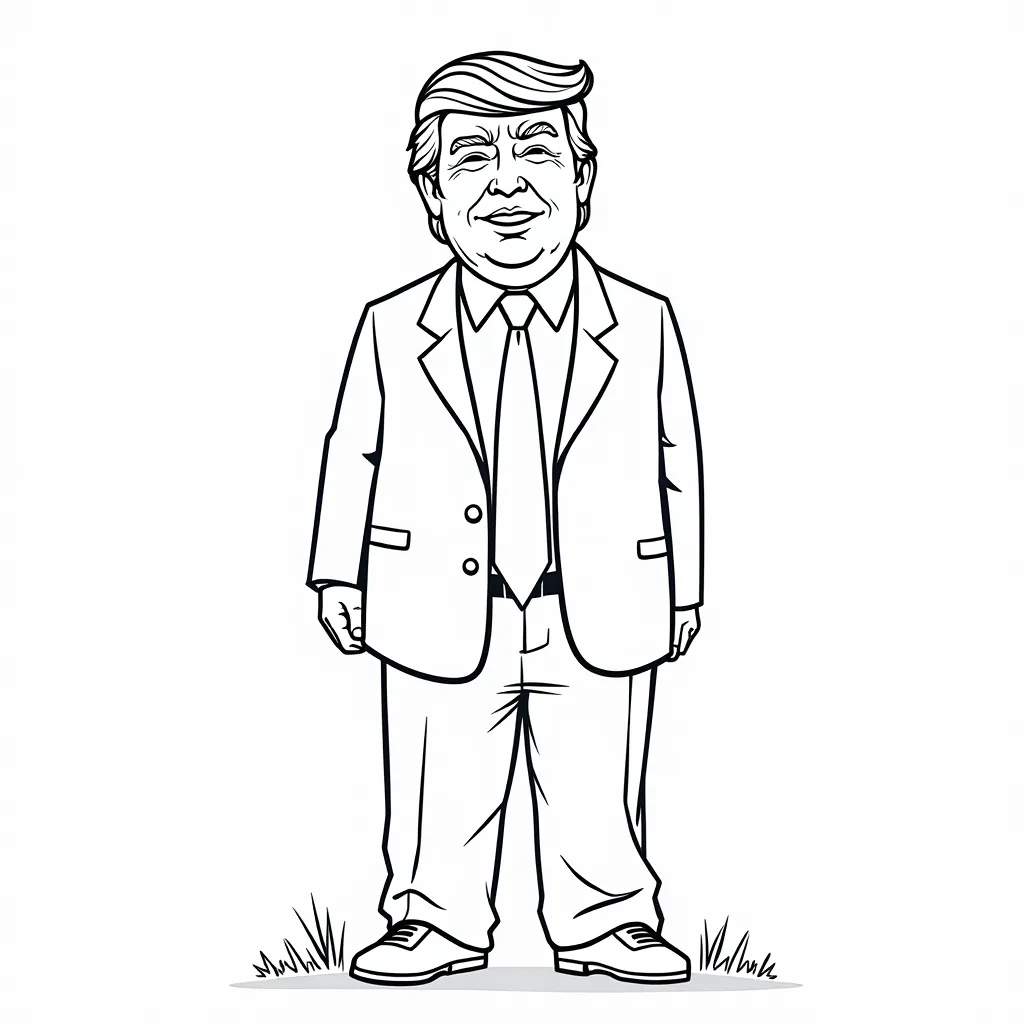 Trump coloring pages