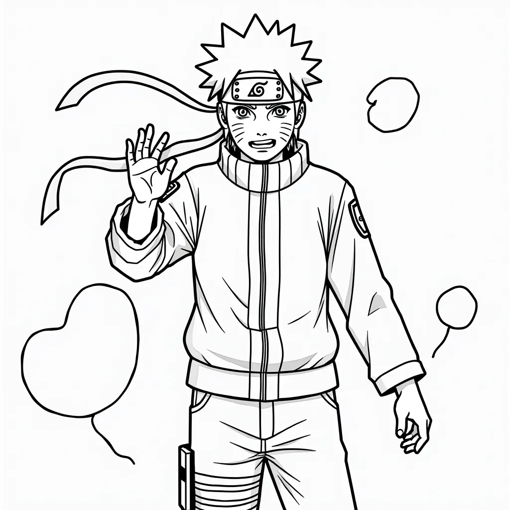 鸣人 coloring pages