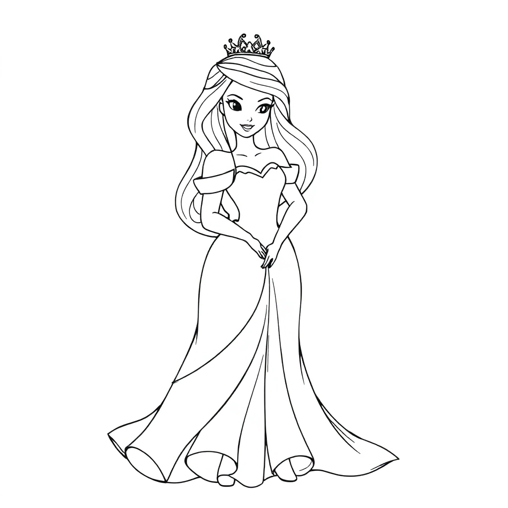disney priness صفحات التلوين