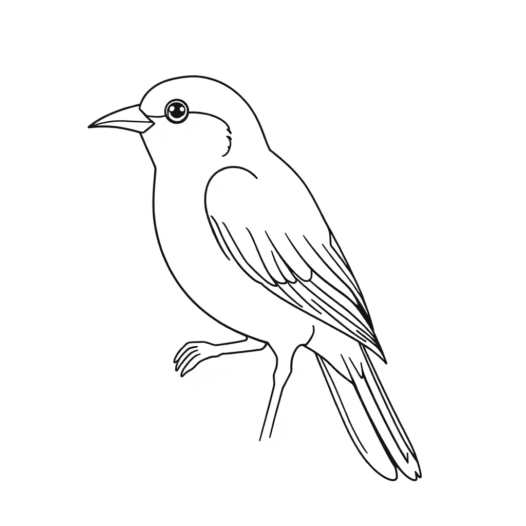 bird صفحات التلوين