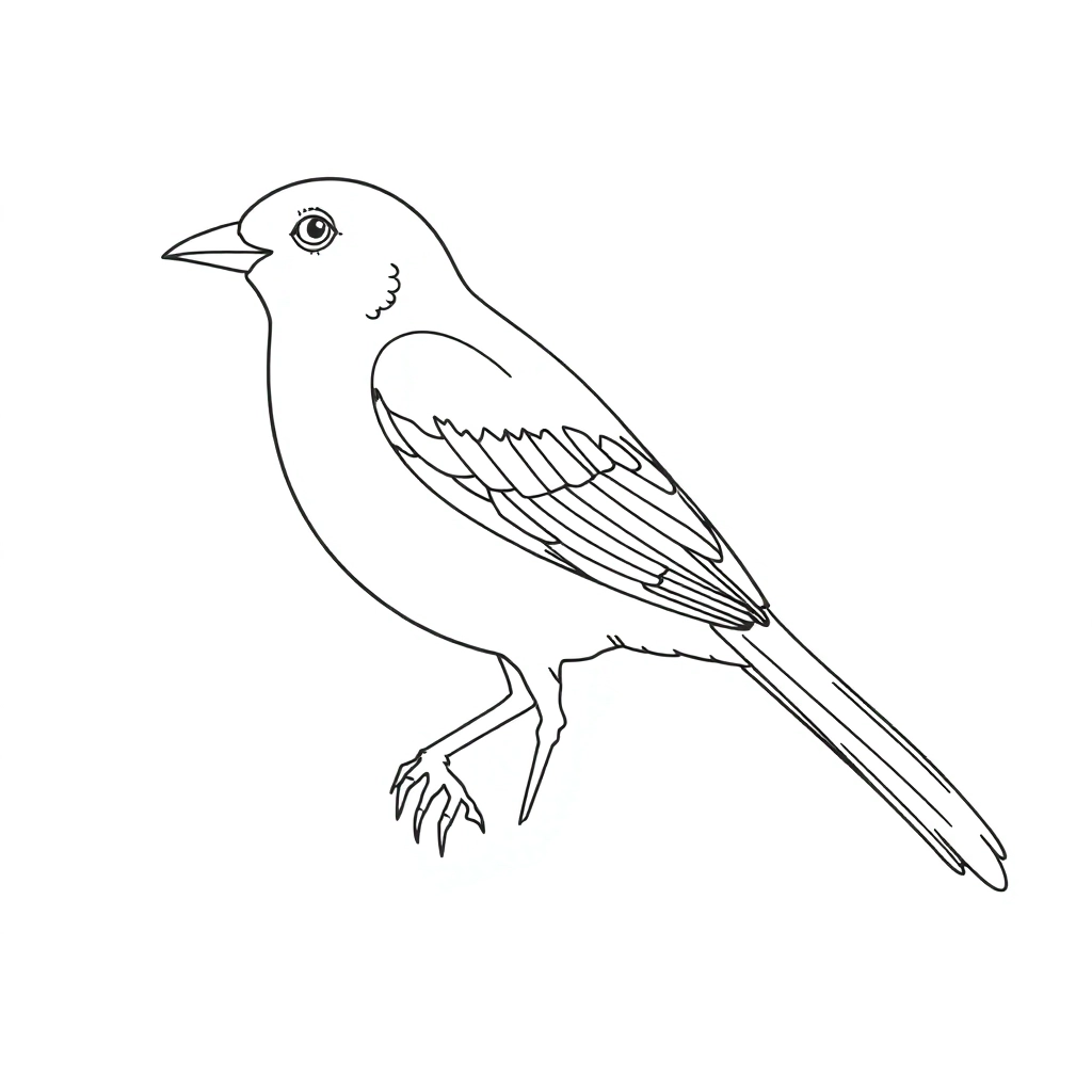 bird صفحات التلوين