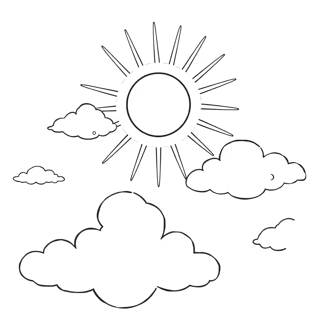 今天天气真好 صفحات التلوين