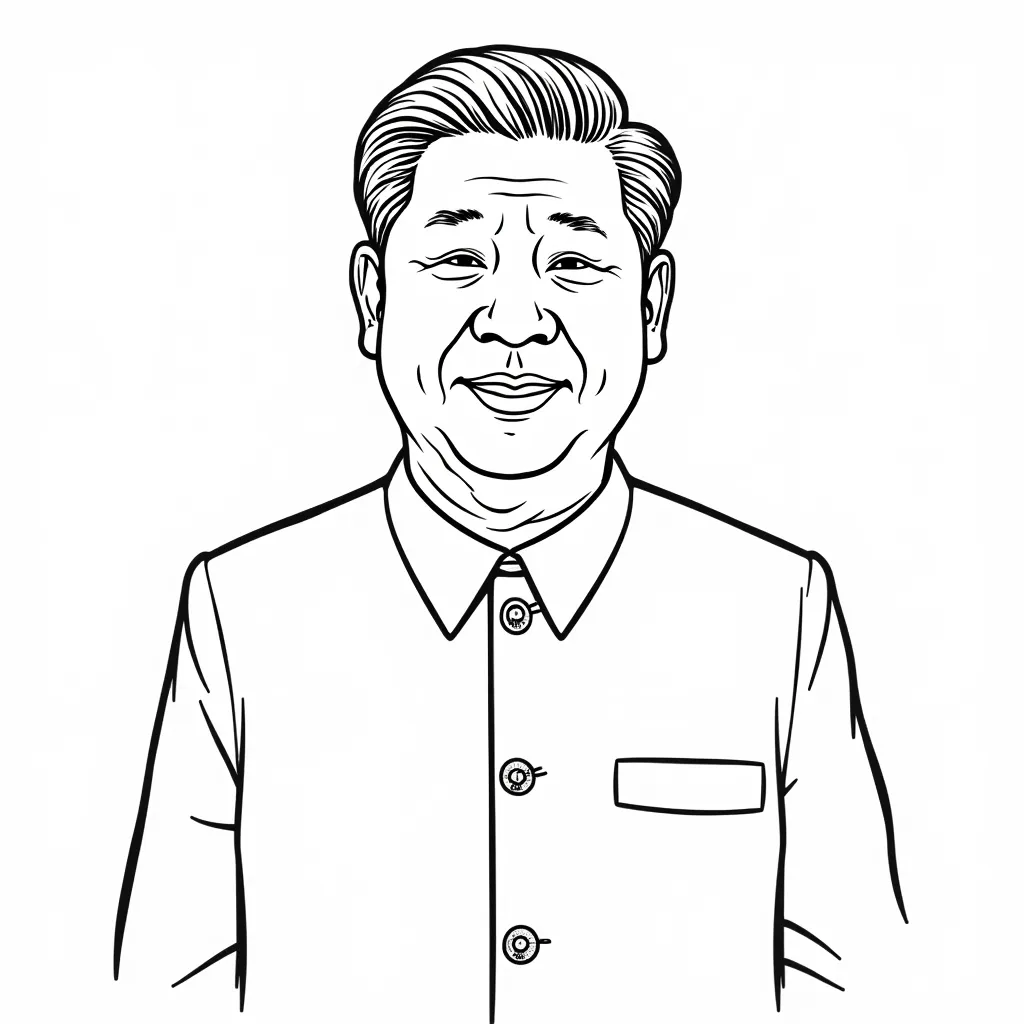 习近平 coloring pages