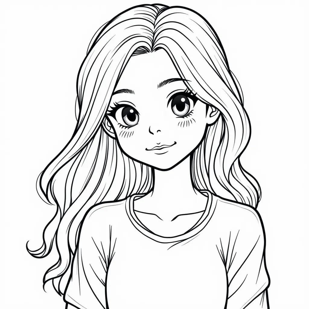 女大 coloring pages