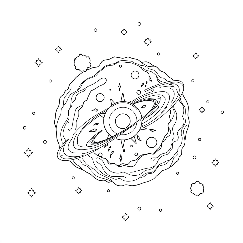 cosmos صفحات التلوين