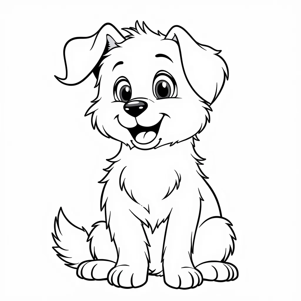 a dog coloring pages