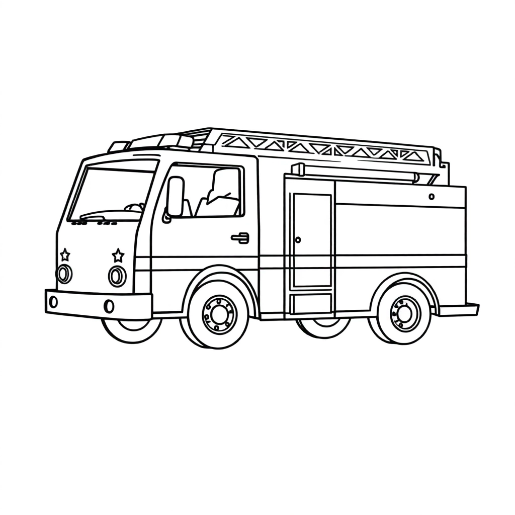 fire truck      صفحات التلوين