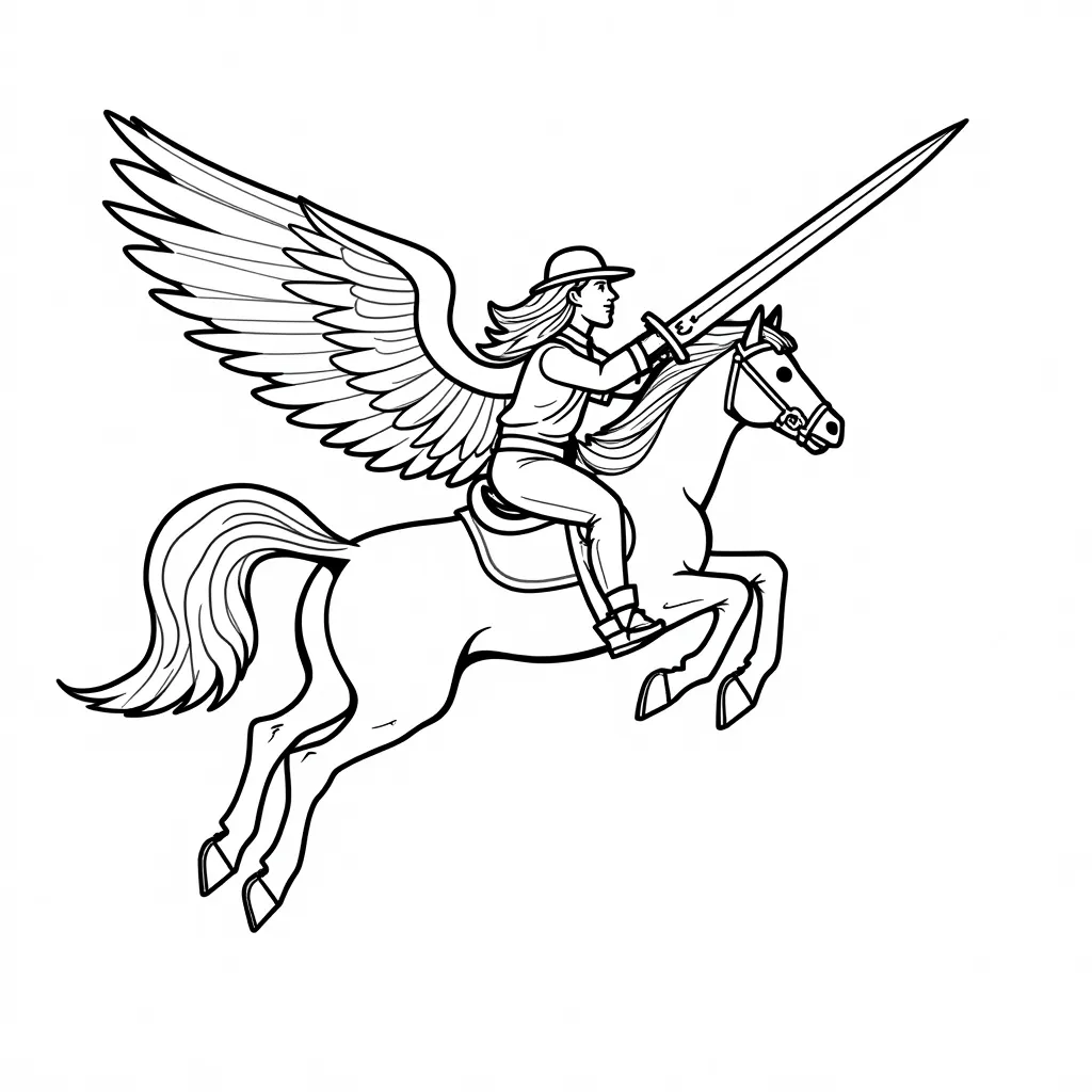 御剑飞行 coloring pages