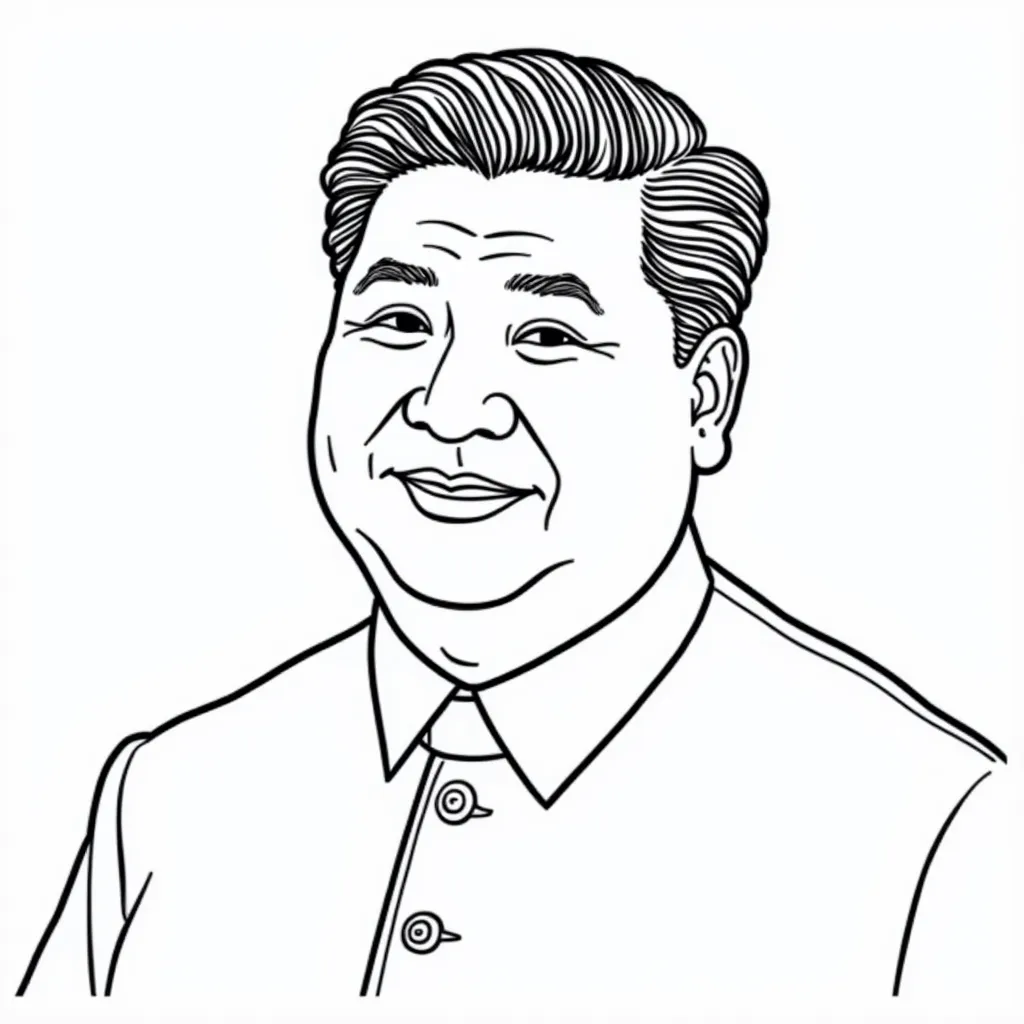 习近平 coloring pages