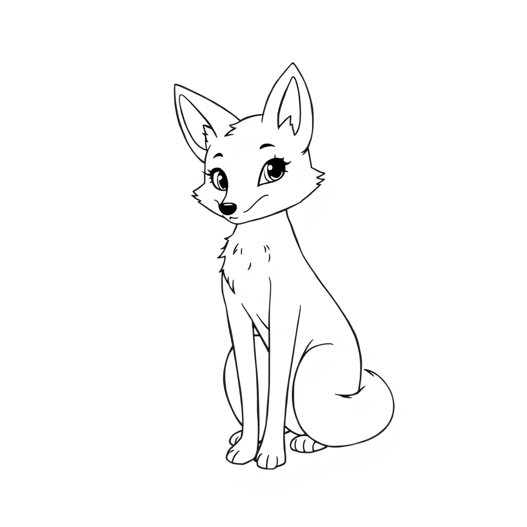 fox girls صفحات التلوين