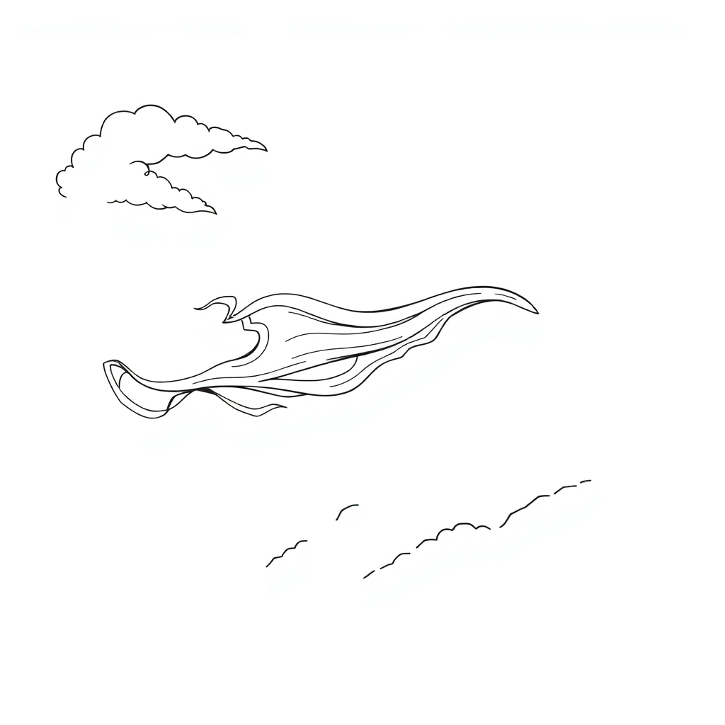 Wind and Sky coloring pages صفحات التلوين