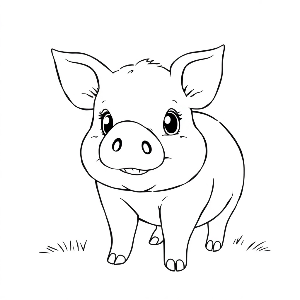 Pig صفحات التلوين