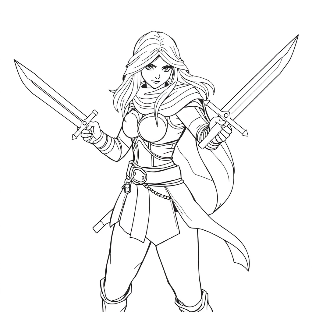 Katarina Du Couteau the Sinister Blade صفحات التلوين