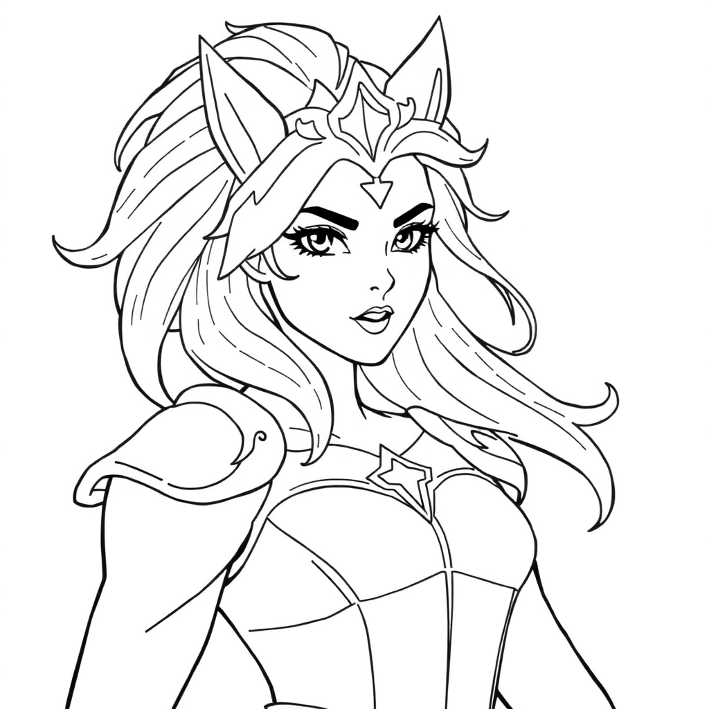lol champion ahri صفحات التلوين