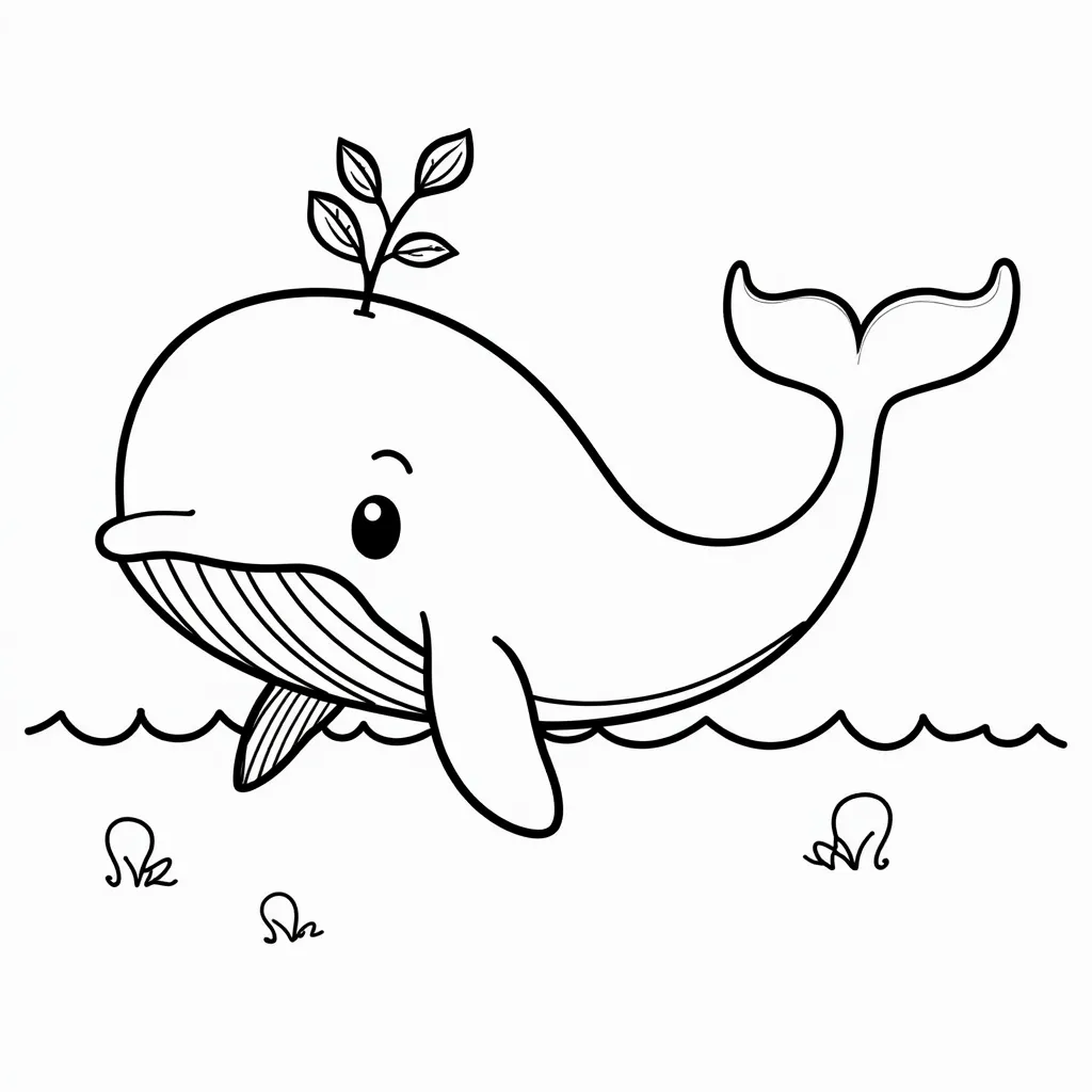 一条蓝鲸 coloring pages