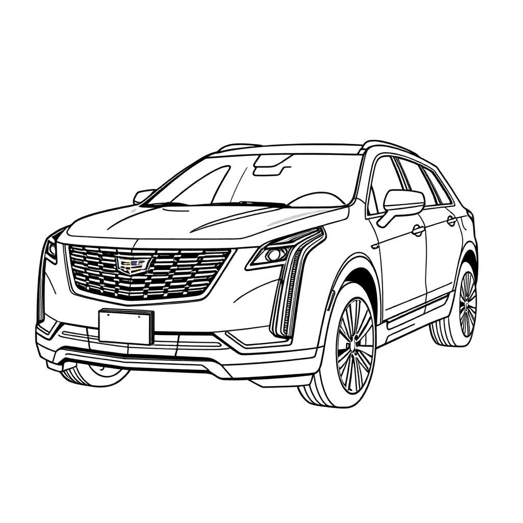 cadillac xt6 صفحات التلوين