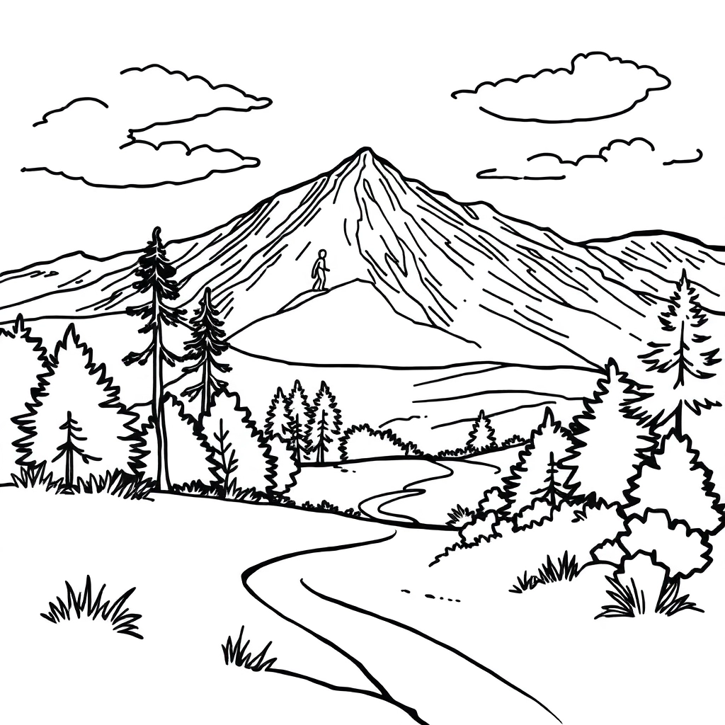 风景 صفحات التلوين