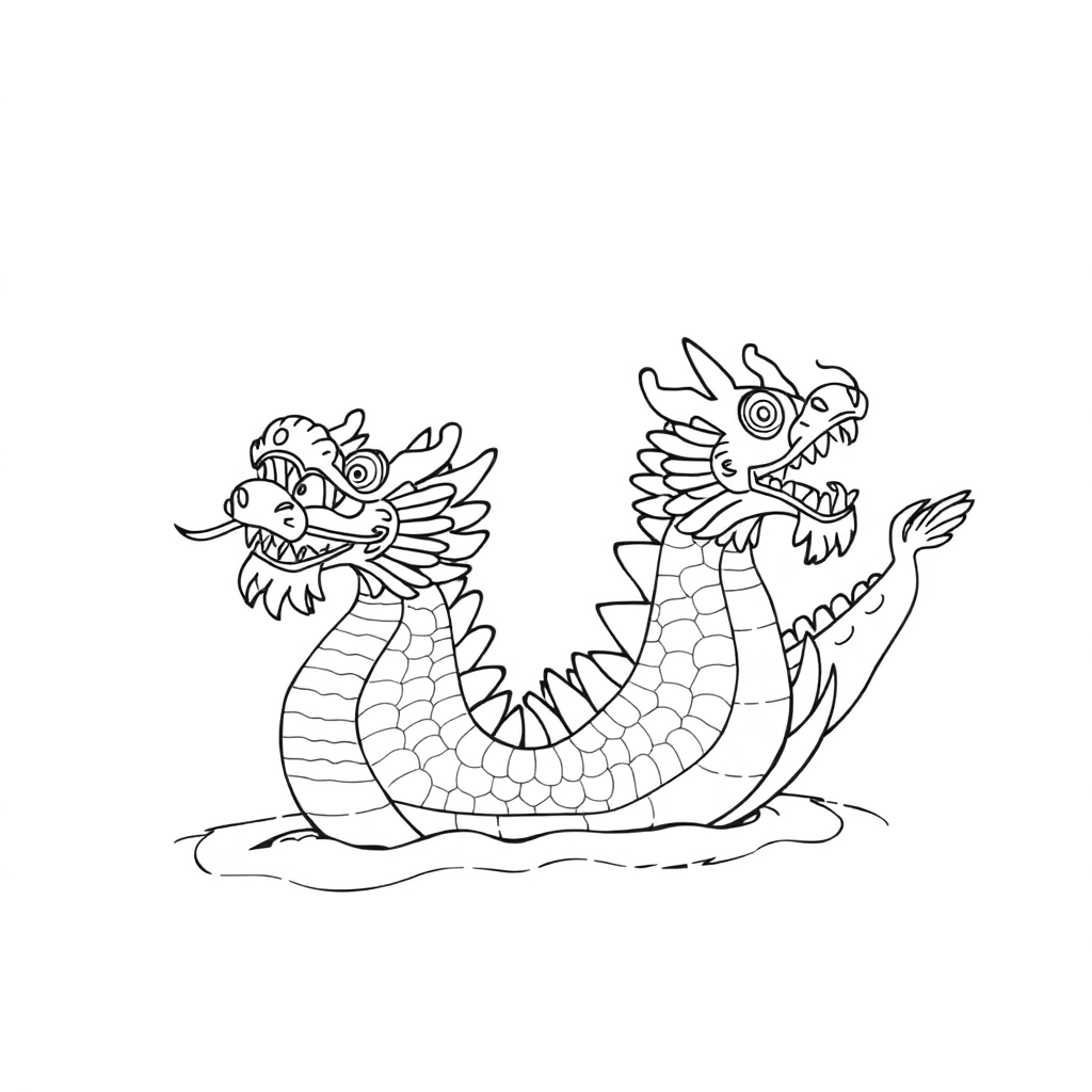 dragon boat festival صفحات التلوين