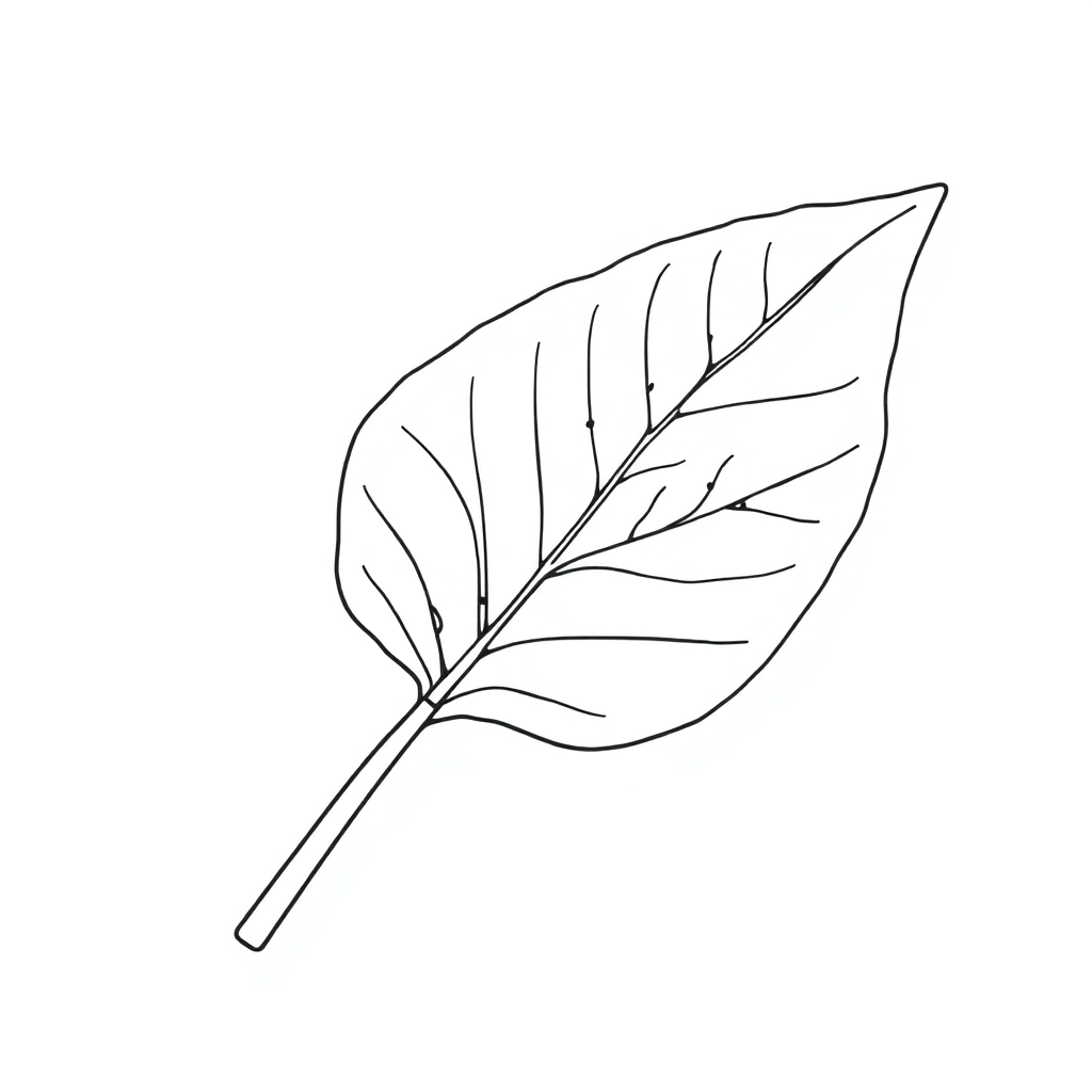 leaf صفحات التلوين